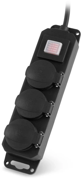 Сетевой фильтр Buro 300MDP-5-B 5м (3 розетки) черный (коробка)