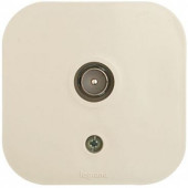Розетка телев. Legrand Quteo 782245 откр. слоновая кость Розетка телев. Legrand Quteo 782245 откр. слоновая кость