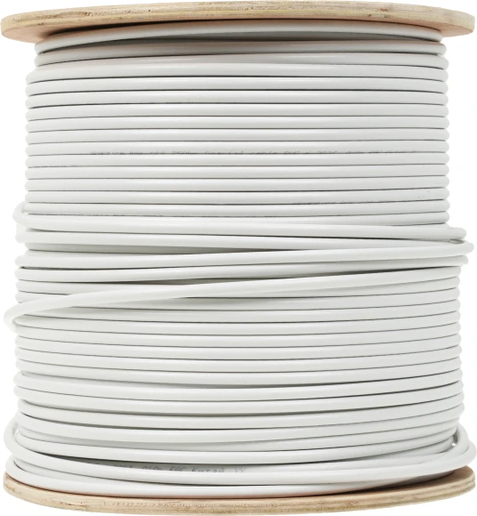 Кабель коаксиальный ITK CC1-R6F1-111-300-G RG-6 FTP 75Om PVC внутренний 300м белый