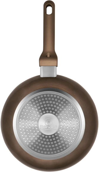 Сковорода Rondell Impressia RDA-1155 круглая 28см покрытие: Xylan Plus ручка несъемная (без крышки) коричневый