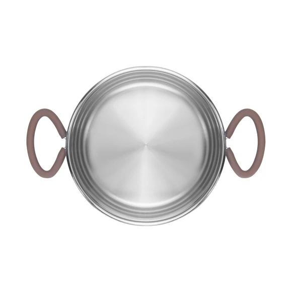 Кастрюля Rondell Etery RDS-1600 5.1л. d=24см (с крышкой) стальной Кастрюля Rondell Etery RDS-1600 5.1л. d=24см (с крышкой) стальной