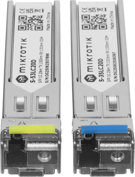 Трансивер MikroTik S-3553LC20D SM 1.25Гбит/с Трансивер MikroTik S-3553LC20D SM 1.25Гбит/с