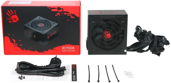 Блок питания Bloody ATX 550W BD-PS550B 80+ bronze (20+4pin) APFC 120mm fan 6xSATA RTL