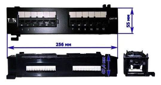 Патч-панель Lanmaster TWT-PP12UTP-H 10" 1U 12xRJ45 кат.5E UTP Патч-панель Lanmaster TWT-PP12UTP-H 10" 1U 12xRJ45 кат.5E UTP