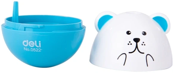 Точилка для карандашей ручная Deli E0522 Неваляшка E0522 1 отверстие пластик ассорти