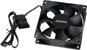Вентилятор для корпуса Digma DFan-80 80х80x25 черный 3-pin 4-pin (Molex) 23дБ Ret Вентилятор для корпуса Digma DFan-80 80х80x25 черный 3-pin 4-pin (Molex) 23дБ Ret