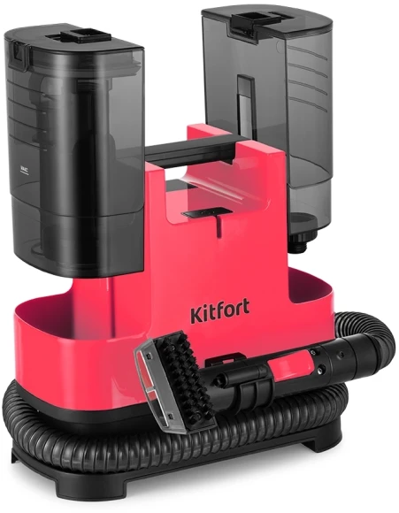 Пылесос моющий Kitfort КТ-5162 400Вт малиновый/черный Пылесос моющий Kitfort КТ-5162 400Вт малиновый/черный
