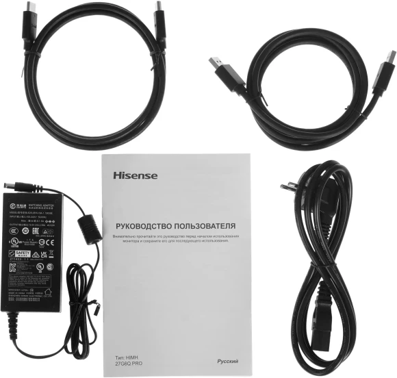 Монитор Hisense 27" 27G6Q PRO черный IPS LED 16:9 HDMI матовая HAS Piv 1000:1 320cd 89гр/89гр 2560x1440 320Hz FreeSync Premium DP QHD 5.5кг