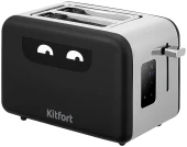 Чайник электрический Kitfort КТ-6760 0.8л. 1200Вт черный корпус: нерж.сталь/пластик