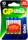 Батарея GP Ultra Plus Alkaline GP 24AUP-2CR8 AAA (8шт) блистер