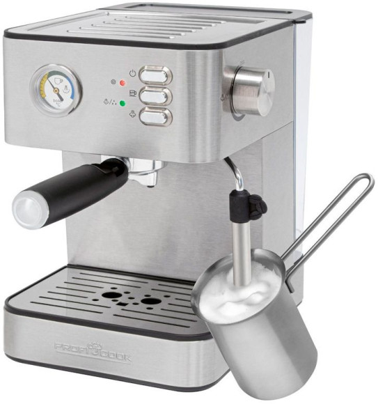 Кофеварка рожковая Profi Cook PC-ES 1209 850Вт серебристый Кофеварка рожковая Profi Cook PC-ES 1209 850Вт серебристый