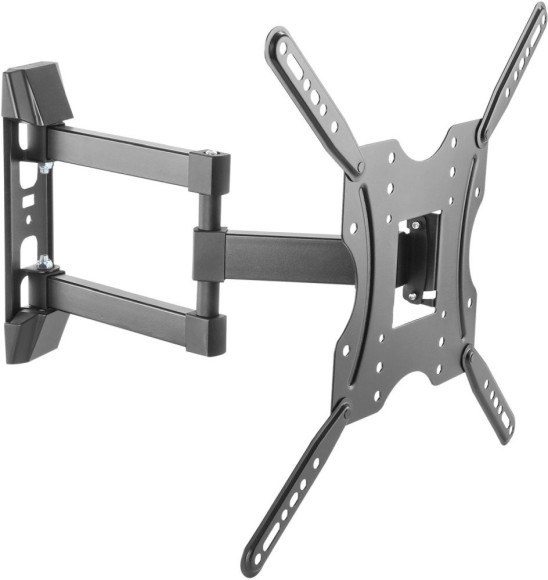 Кронштейн для телевизора Ultramounts UM904 черный 32"-55" макс.30кг настенный поворотно-выдвижной и наклонный