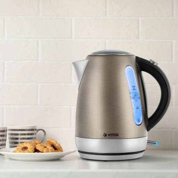 Чайник электрический Vitek VT-7025 1.7л. 2100Вт бронзовый корпус: металл/пластик Чайник электрический Vitek VT-7025 1.7л. 2100Вт бронзовый корпус: металл/пластик