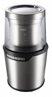 Кофемолка Redmond RCG-M1607 280Вт сист.помол.:ротац.нож вместим.:90гр серебристый