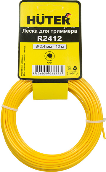 Леска для садовых триммеров Huter R2412 d=2.4мм L=12м для GGT-800S(T)/1000S(T)/1300S(T)/1500S(T) (71/2/11) Леска для садовых триммеров Huter R2412 d=2.4мм L=12м для GGT-800S(T)/1000S(T)/1300S(T)/1500S(T) (71/2/11)