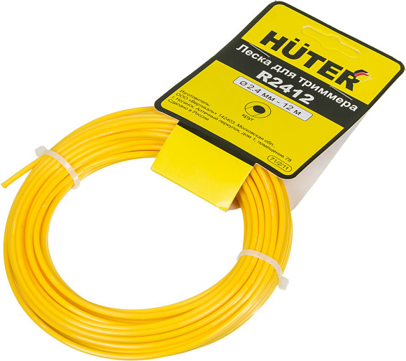 Леска для садовых триммеров Huter R2412 d=2.4мм L=12м для GGT-800S(T)/1000S(T)/1300S(T)/1500S(T) (71/2/11) Леска для садовых триммеров Huter R2412 d=2.4мм L=12м для GGT-800S(T)/1000S(T)/1300S(T)/1500S(T) (71/2/11)