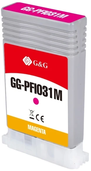 Картридж струйный G&G GG-PFI031M PFI-031M пурп.пигм. (55мл) для Canon imagePROGRAF TM-240/340 Картридж струйный G&G GG-PFI031M PFI-031M пурп.пигм. (55мл) для Canon imagePROGRAF TM-240/340
