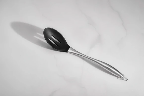 Ложка для первых/вторых блюд Rondell Schick RD-637 черный/стальной упак.:картонная подложка