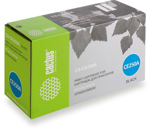Картридж лазерный Cactus CS-CE250A CE250A черный (5000стр.) для HP CLJ CP3525/CM3530
