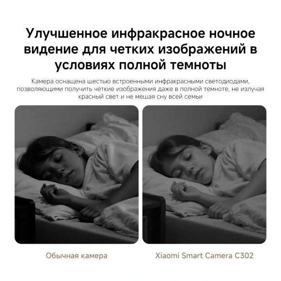 Камера видеонаблюдения IP Xiaomi C302 Wi-Fi 3.9-3.9мм цв. корп.:белый (BHR08SVGL) Камера видеонаблюдения IP Xiaomi C302 Wi-Fi 3.9-3.9мм цв. корп.:белый (BHR08SVGL)