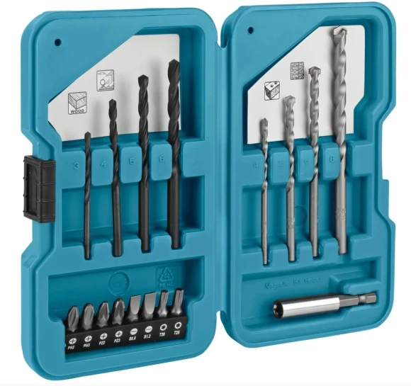 Набор оснастки Makita Square (D-40200) (17пред.) для шуруповертов/дрелей