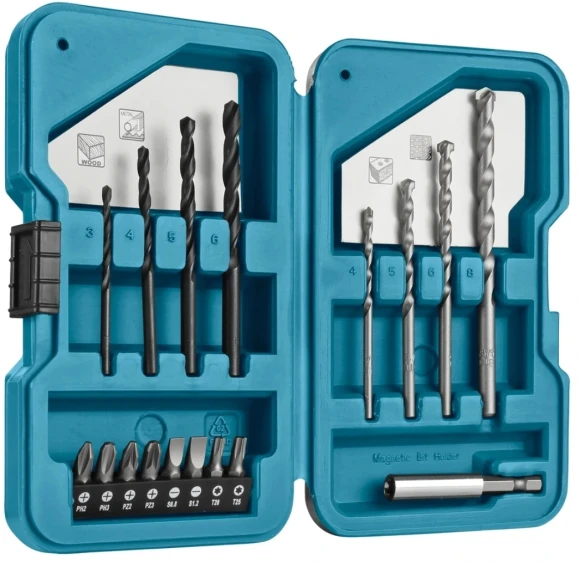 Набор оснастки Makita Square (D-40200) (17пред.) для шуруповертов/дрелей