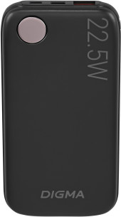 Мобильный аккумулятор Digma DGPF10B 10000mAh QC3.0/PD3.0 22.5W 3A USB-A/USB-C черный (DGPF10B22PBK) Мобильный аккумулятор Digma DGPF10B 10000mAh QC3.0/PD3.0 22.5W 3A USB-A/USB-C черный (DGPF10B22PBK)