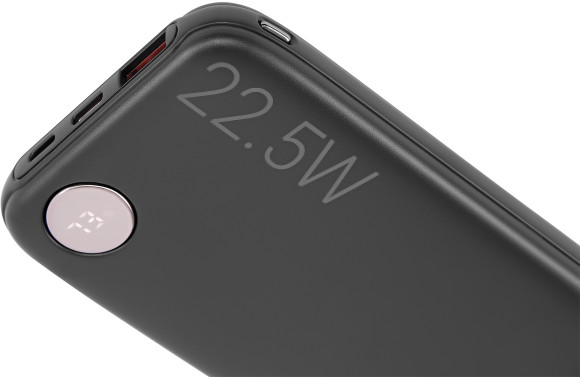 Мобильный аккумулятор Digma DGPF10B 10000mAh QC3.0/PD3.0 22.5W 3A USB-A/USB-C черный (DGPF10B22PBK)