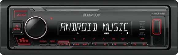Автомагнитола Kenwood KMM-105 1DIN 4x50Вт USB 2.0 AUX 1 RDS