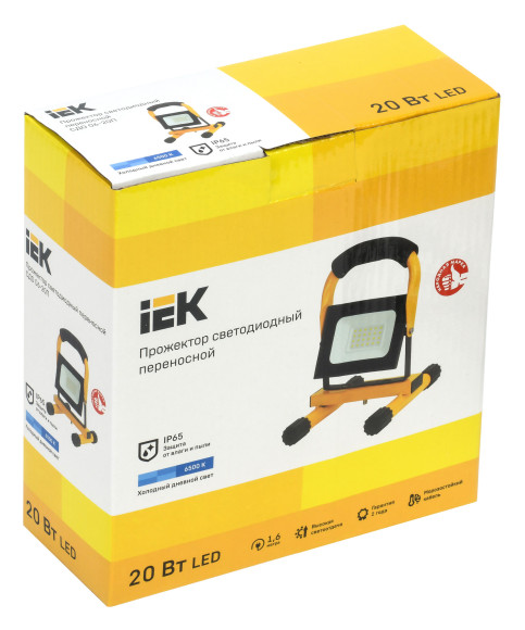 Прожектор уличный IEK СДО светодиодный 20Втчерный (LPDO603-020-65-K02) Прожектор уличный IEK СДО светодиодный 20Втчерный (LPDO603-020-65-K02)