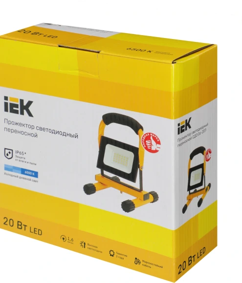 Прожектор уличный IEK СДО светодиодный 20Втчерный (LPDO603-020-65-K02) Прожектор уличный IEK СДО светодиодный 20Втчерный (LPDO603-020-65-K02)