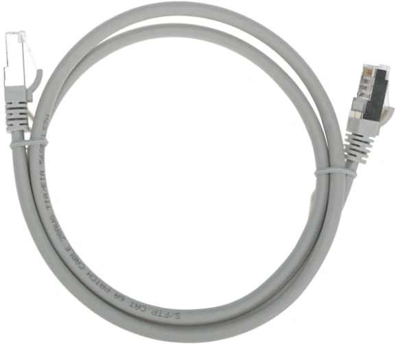 Патч-корд Rexant 02-0390-1 S/FTP RJ-45 вил. кат.6A 1м серый LSZH