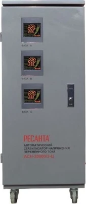 Стабилизатор напряжения Ресанта АСН-30000/3-Ц трехфазный серый (63/4/18) Стабилизатор напряжения Ресанта АСН-30000/3-Ц трехфазный серый (63/4/18)