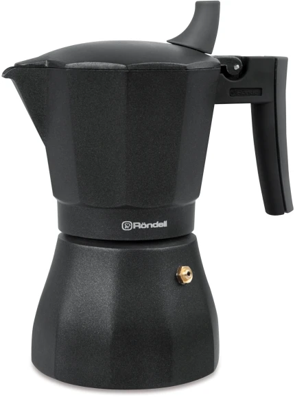 Кофеварка гейзерн. Rondell Kafferro RDA-994 0.45л алюминий темно-серый