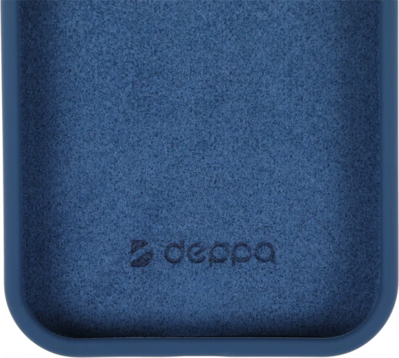 Чехол (клип-кейс) Deppa для Apple iPhone 15 Pro Liquid Silicone синий Чехол (клип-кейс) Deppa для Apple iPhone 15 Pro Liquid Silicone синий