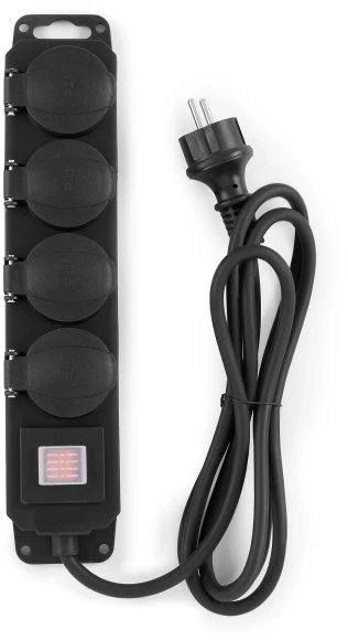 Сетевой фильтр Buro 400MDP-5-B 5м (4 розетки) черный (коробка)