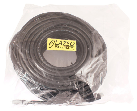 Кабель аудио-видео Lazco WH-111 HDMI (m)/HDMI (m) 30м. позолоч.конт. черный (10320) Кабель аудио-видео Lazco WH-111 HDMI (m)/HDMI (m) 30м. позолоч.конт. черный (10320)
