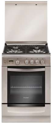 Плита Газовая Gefest 6100-03 0004 нержавеющая сталь (стеклянная крышка) реш.чугун Плита Газовая Gefest 6100-03 0004 нержавеющая сталь (стеклянная крышка) реш.чугун