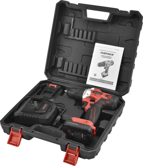 Дрель-шуруповерт Парма ДША-02А-1512/2Li аккум. патрон:быстрозажимной (кейс в комплекте) (02.021.00014) Дрель-шуруповерт Парма ДША-02А-1512/2Li аккум. патрон:быстрозажимной (кейс в комплекте) (02.021.00014)