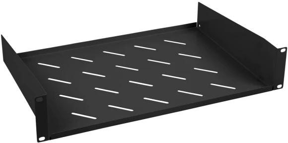 Полка стационарная Cabeus SH-J017-2U-400-BK 2U нагр.:20кг. 19" 400мм черный