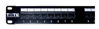Патч-панель Lanmaster TWT-PP24UTP 19" 1U 24xRJ45 кат.5e UTP