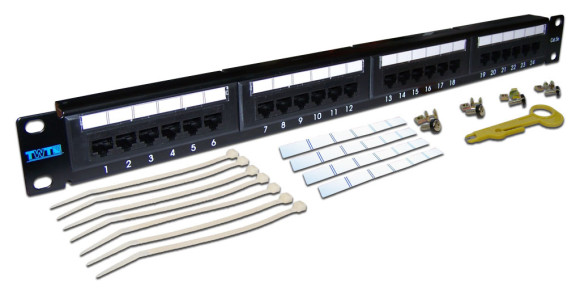 Патч-панель Lanmaster TWT-PP24UTP 19" 1U 24xRJ45 кат.5E UTP Патч-панель Lanmaster TWT-PP24UTP 19" 1U 24xRJ45 кат.5E UTP