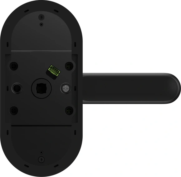 Умный замок Aqara Smart Door Lock U300 накладной разбл.отпеч.паль./код/пар/NFC/прил/мех.кл черный (DL-D02D_BL)