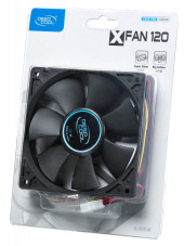 Вентилятор для корпуса Deepcool XFan 120 120х120x25 черный 3-pin 4-pin (Molex) 24дБ (DP-FDC-XF120) Ret Вентилятор для корпуса Deepcool XFan 120 120х120x25 черный 3-pin 4-pin (Molex) 24дБ (DP-FDC-XF120) Ret