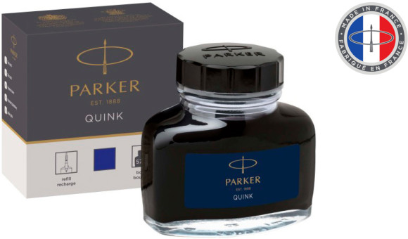 Флакон с чернилами Parker Quink Z13 (1950376) синие чернила 57мл для ручек перьевых