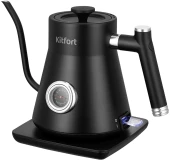 Чайный набор Kitfort КТ-6779 1.8л. 1500Вт черный/нержавеющая сталь корпус: нерж.сталь/стекло/пластик
