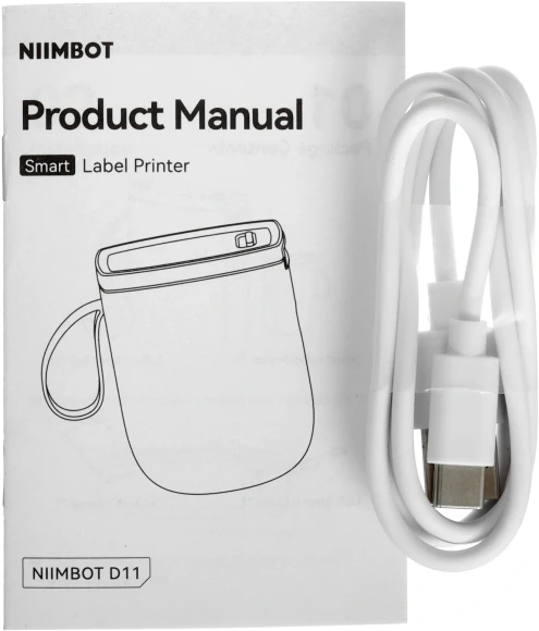 Термопринтер Niimbot D11 H (1746730) 300dpi 60мм/с/USB/BT для печ.этик. голубой