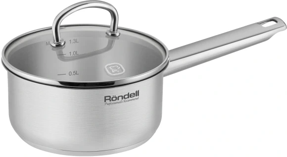 Ковш Rondell Coffee Bean RDS-1643 1.3л. d=16см (с крышкой) стальной