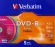 Диск DVD-R Verbatim 4.7Gb 16x Slim case (5шт) Color (43557)