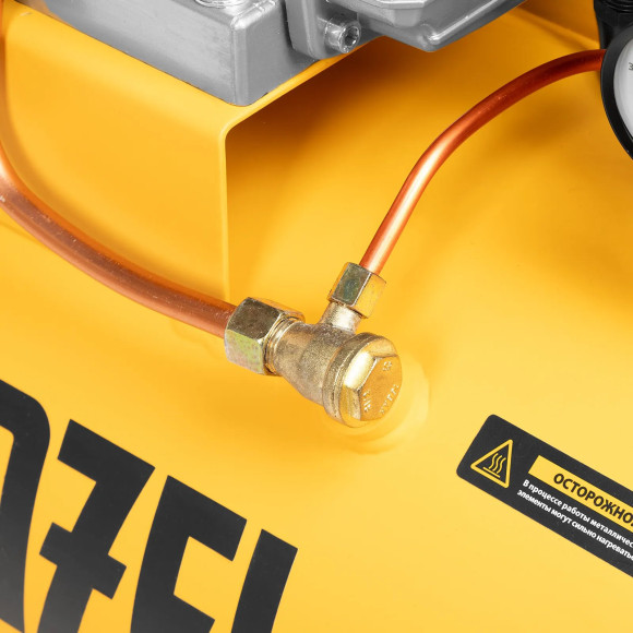 Компрессор поршневой Denzel DCV1800/50 масляный 320л/мин 50л 1800Вт желтый